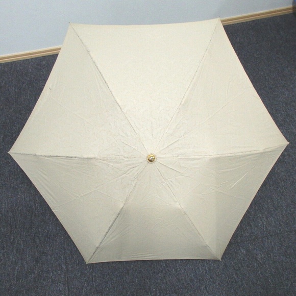 CELINE folded Macadam Monogram gold Beige Umbrella - Picture 6 of 8